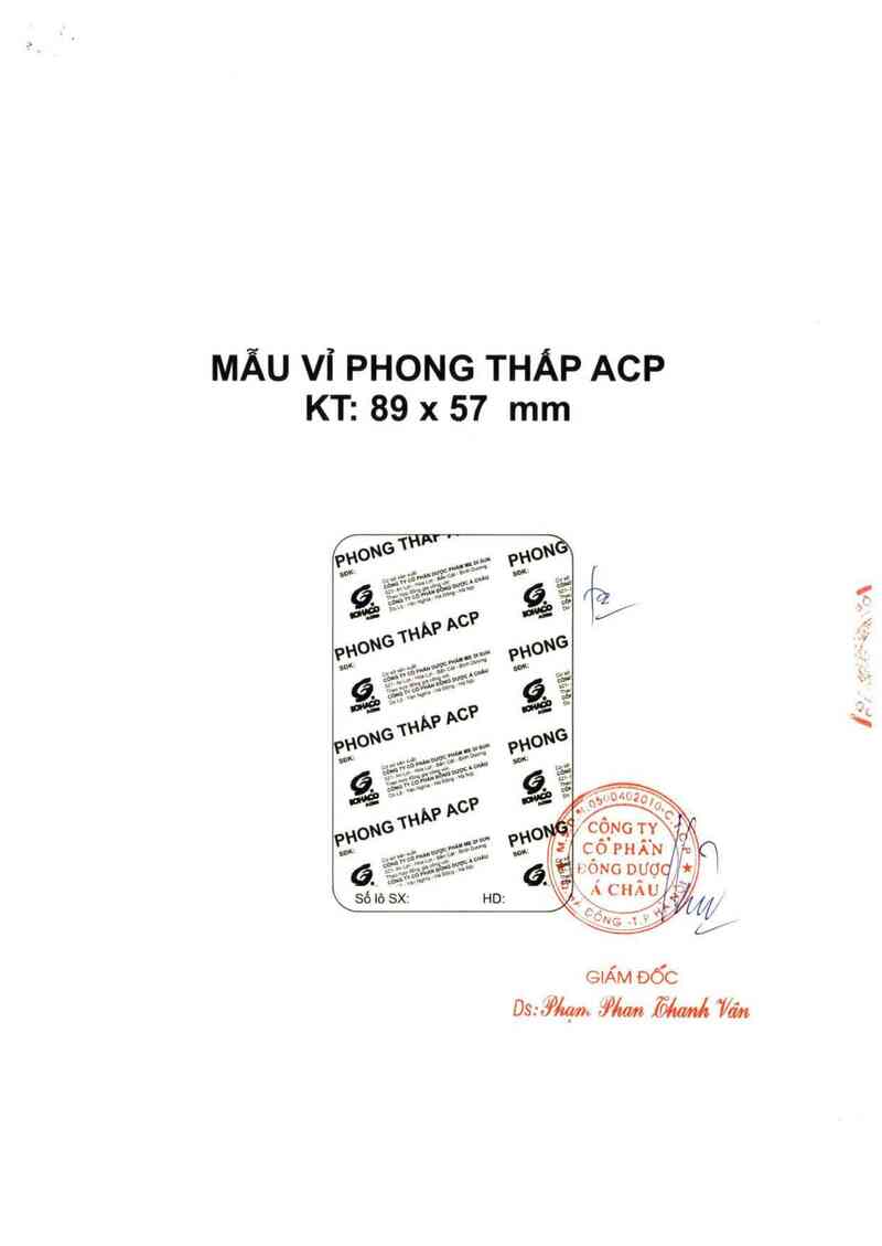 thông tin, cách dùng, giá thuốc Phong thấp ACP - ảnh 1