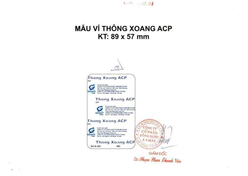 thông tin, cách dùng, giá thuốc Thông xoang ACP - ảnh 1