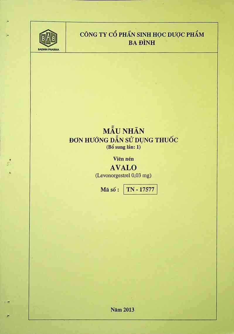 thông tin, cách dùng, giá thuốc Avalo - ảnh 0