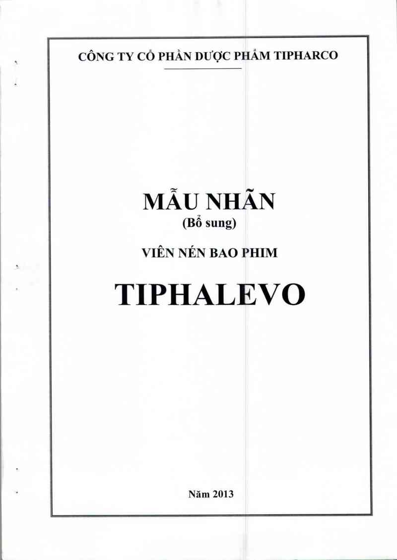 thông tin, cách dùng, giá thuốc Tiphalevo - ảnh 1