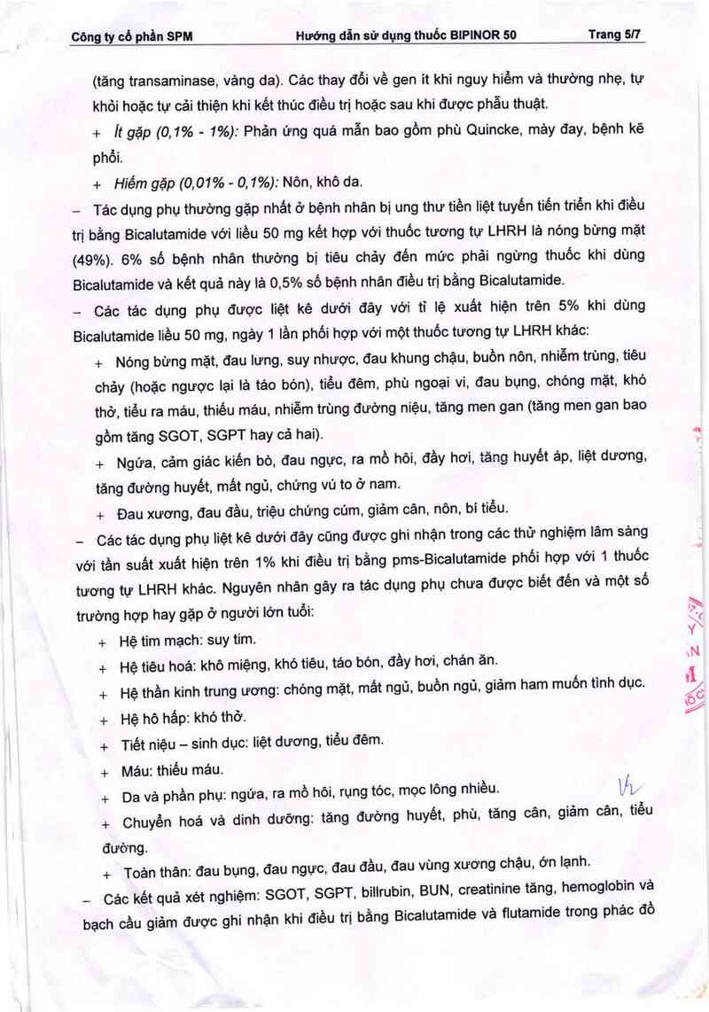 thông tin, cách dùng, giá thuốc Bipinor 50 - ảnh 5