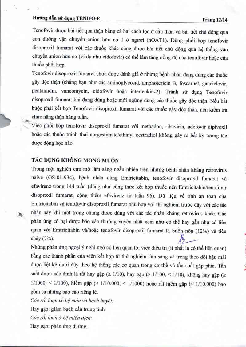 thông tin, cách dùng, giá thuốc Tenifo-E - ảnh 13
