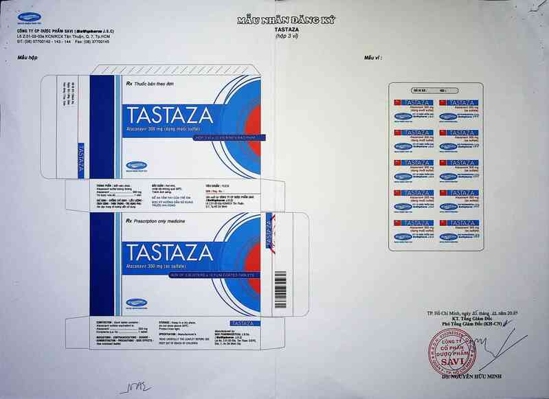 thông tin, cách dùng, giá thuốc Tastaza - ảnh 1