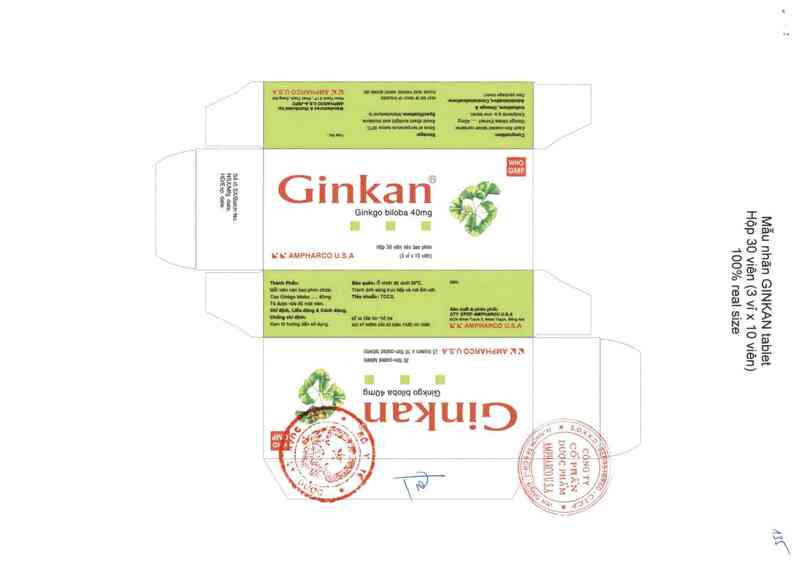 thông tin, cách dùng, giá thuốc Ginkan - ảnh 0