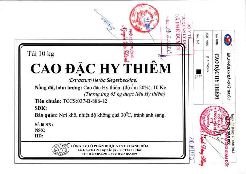 thông tin, cách dùng, giá thuốc Cao đặc hy thiêm - ảnh 0