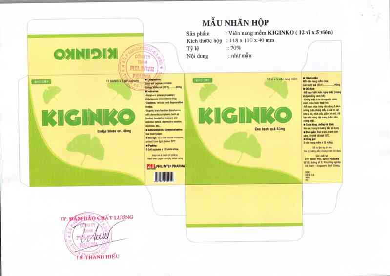 thông tin, cách dùng, giá thuốc Kiginko - ảnh 2