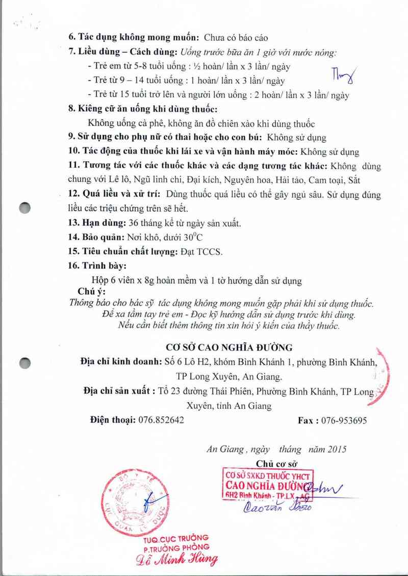 thông tin, cách dùng, giá thuốc Bảo hoàn - ảnh 2