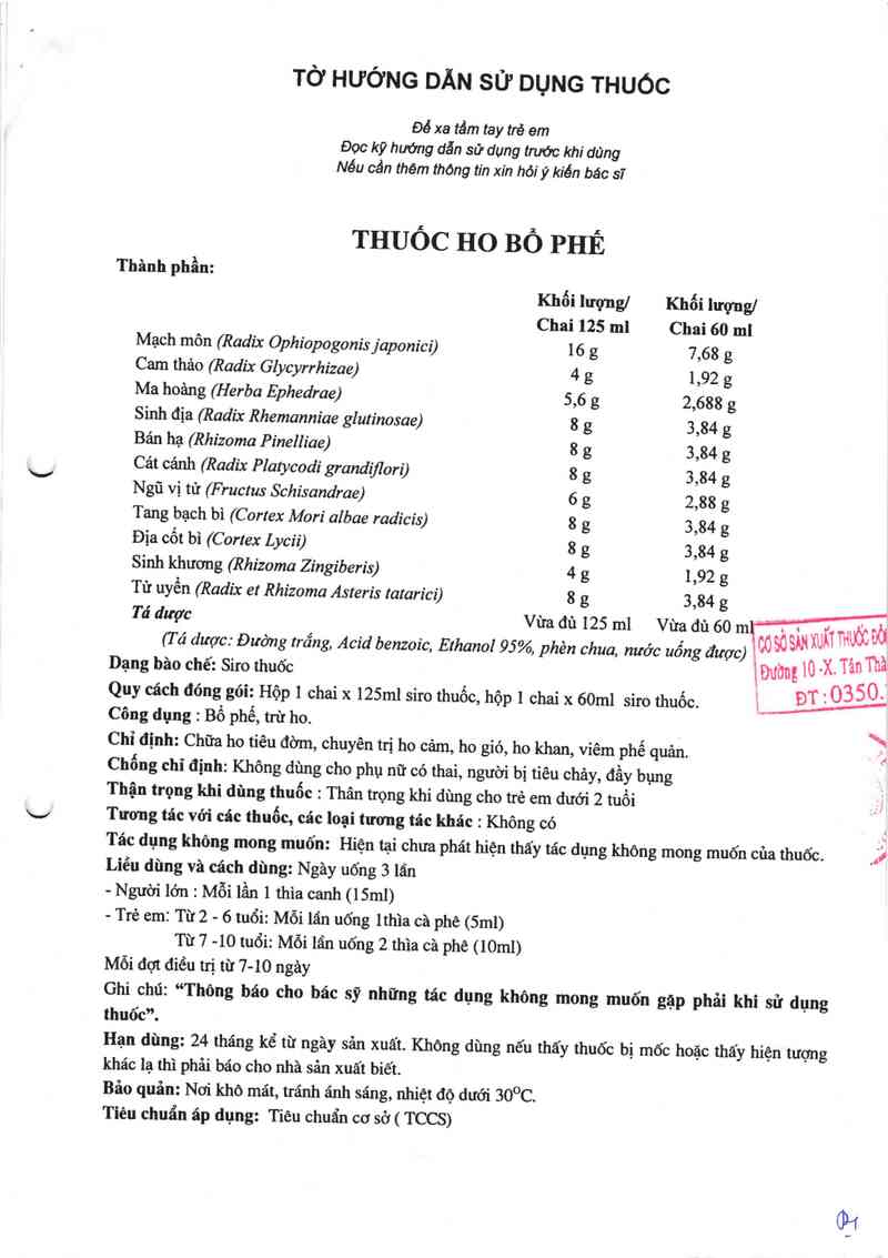 thông tin, cách dùng, giá thuốc Thuốc ho bổ phế - ảnh 4