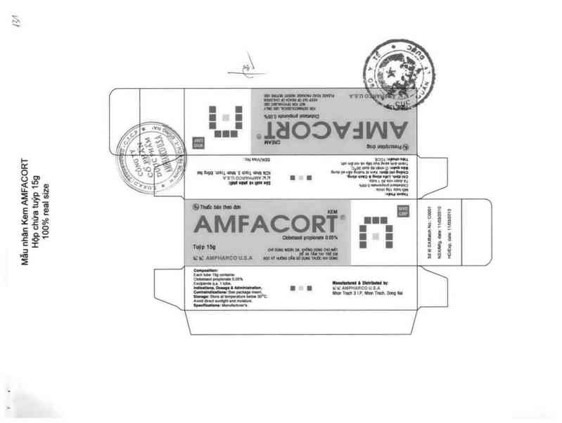 thông tin, cách dùng, giá thuốc Amfacort - ảnh 2