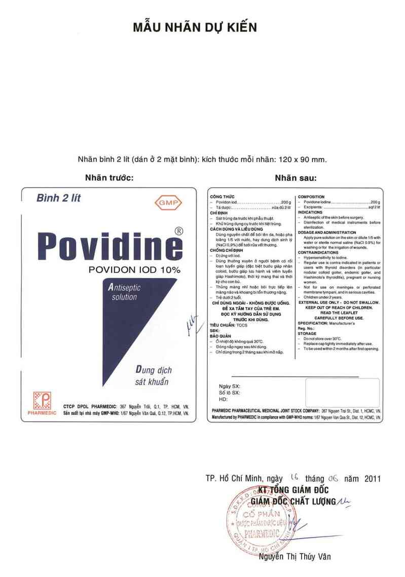 thông tin, cách dùng, giá thuốc Povidine 10% - ảnh 3