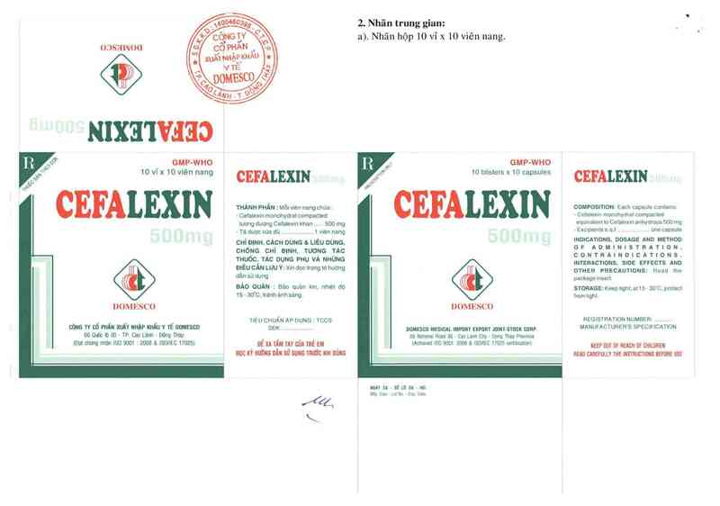 thông tin, cách dùng, giá thuốc Cefalexin 500 mg - ảnh 1