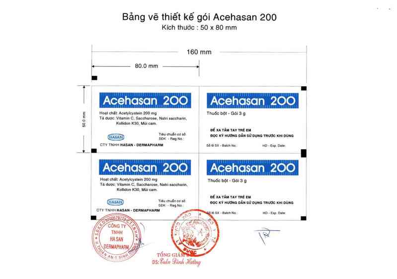 thông tin, cách dùng, giá thuốc Acehasan 200 - ảnh 1