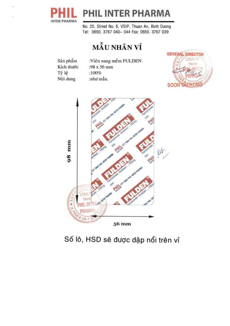 thông tin, cách dùng, giá thuốc Fulden - ảnh 1