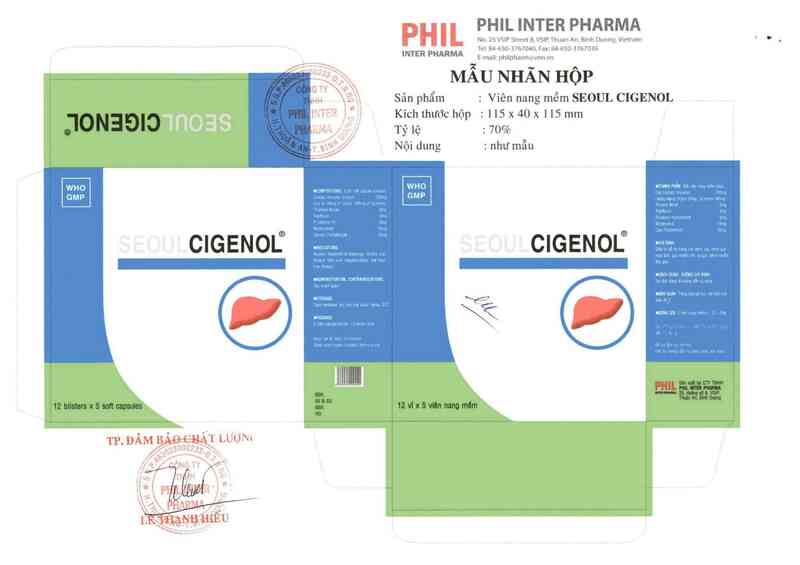 thông tin, cách dùng, giá thuốc Seoulcigenol - ảnh 0