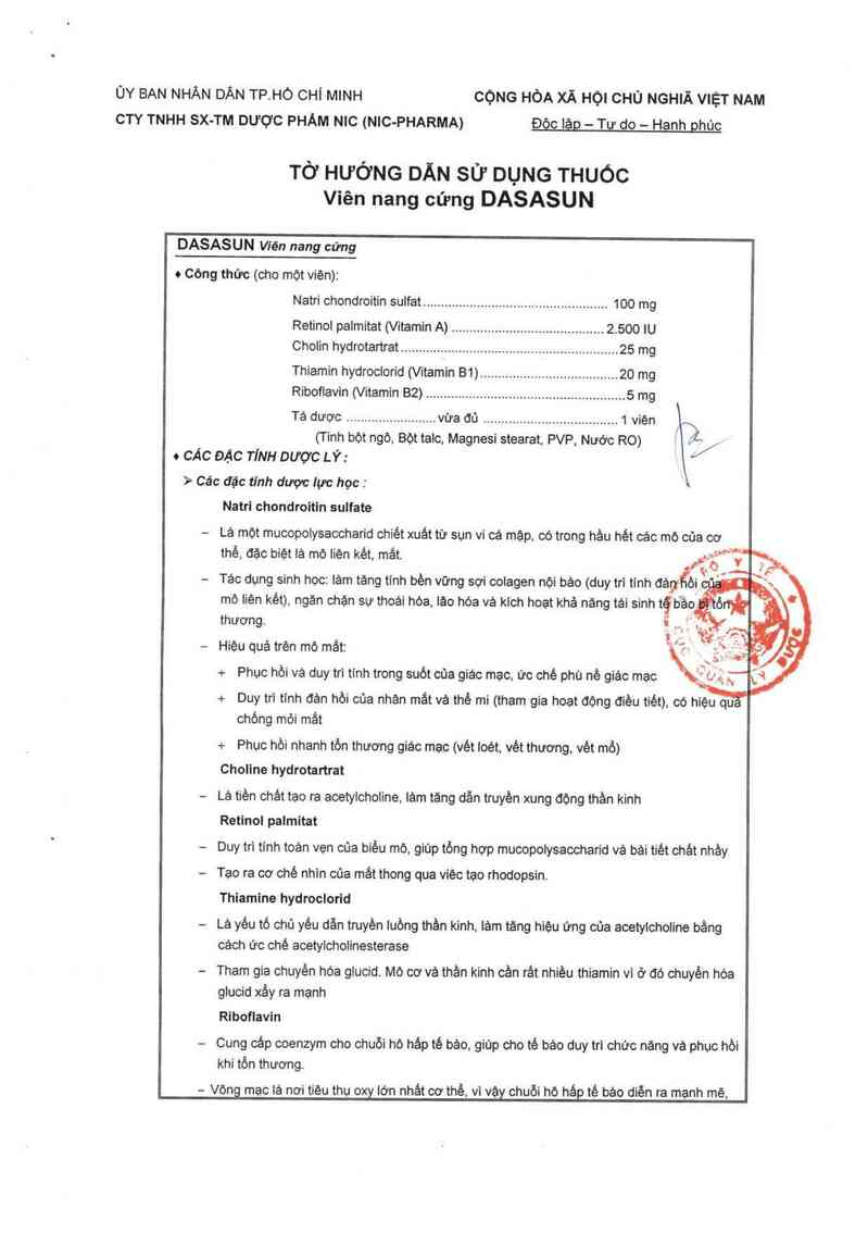 thông tin, cách dùng, giá thuốc Dasasun - ảnh 3