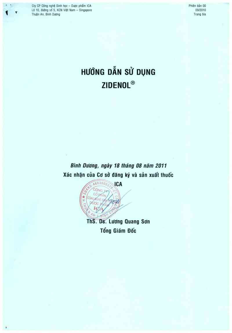 thông tin, cách dùng, giá thuốc Zidenol - ảnh 0