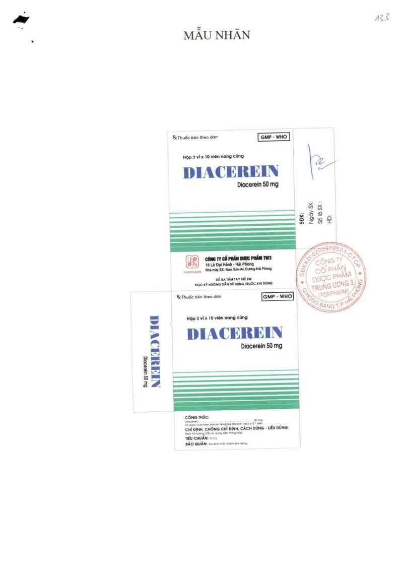 thông tin, cách dùng, giá thuốc Diacerein - ảnh 1