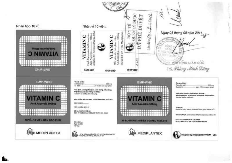 thông tin, cách dùng, giá thuốc Vitamin C - ảnh 0