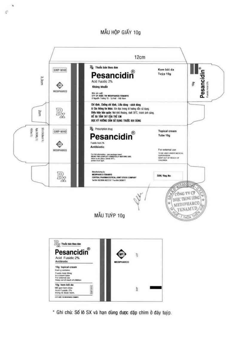thông tin, cách dùng, giá thuốc Pesancidin - ảnh 1