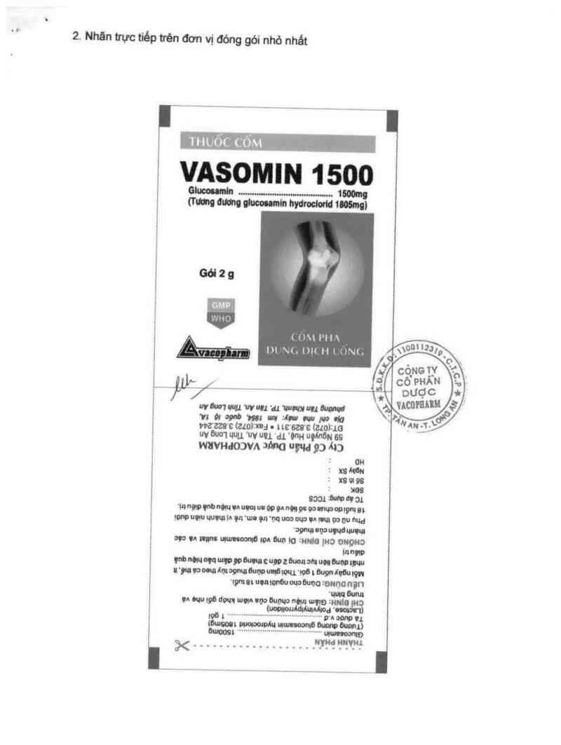 thông tin, cách dùng, giá thuốc Vasomin 1500 - ảnh 3