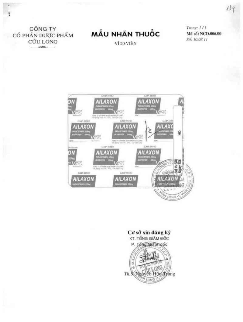 thông tin, cách dùng, giá thuốc Ailaxon - ảnh 3