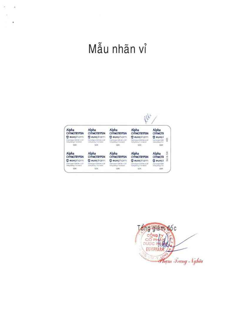 thông tin, cách dùng, giá thuốc Alpha chymotrypsin - ảnh 1