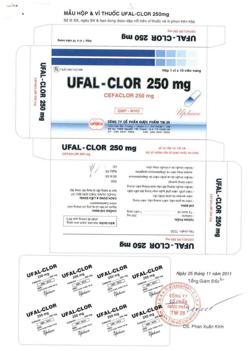 thông tin, cách dùng, giá thuốc Ufal - Clor 250 mg - ảnh 0