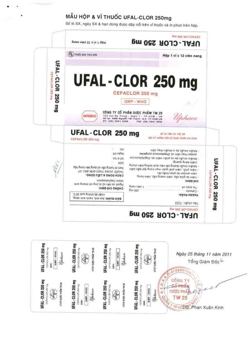 thông tin, cách dùng, giá thuốc Ufal - Clor 250 mg - ảnh 1