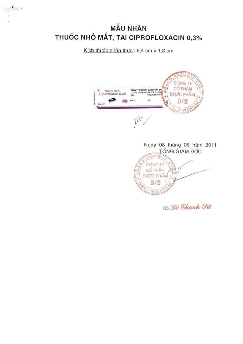 thông tin, cách dùng, giá thuốc Ciprofloxacin 0,3% - ảnh 2