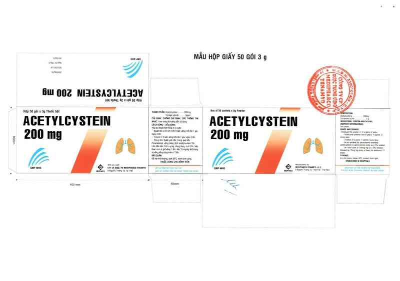 thông tin, cách dùng, giá thuốc Acetylcystein 200 mg - ảnh 1