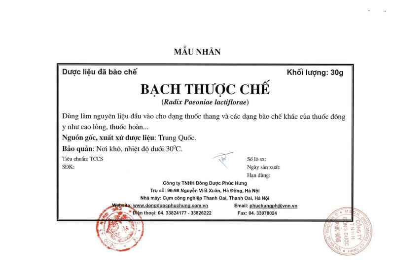 thông tin, cách dùng, giá thuốc Bạch thược chế - ảnh 6