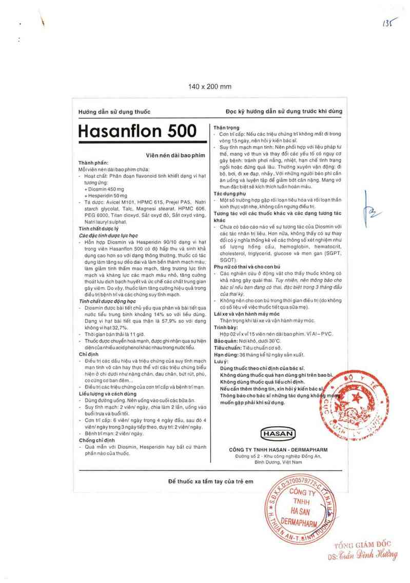 thông tin, cách dùng, giá thuốc Hasanflon 500 - ảnh 2