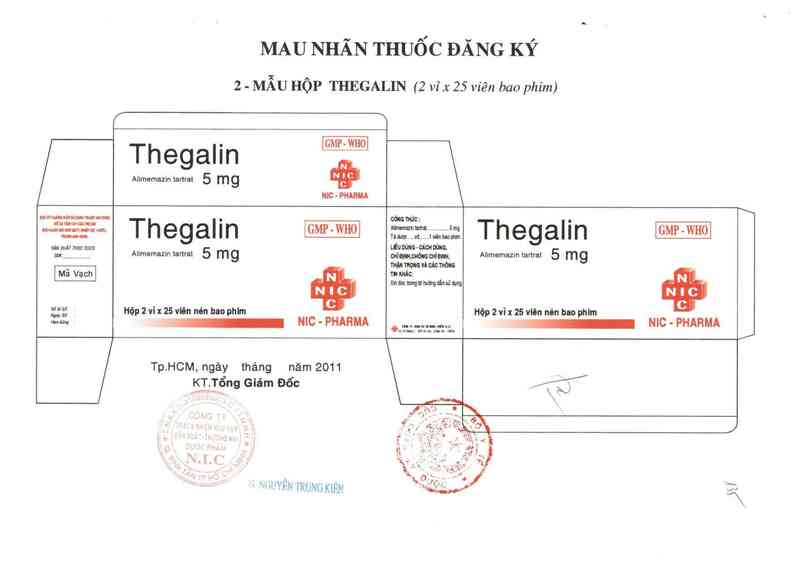 thông tin, cách dùng, giá thuốc Thegalin - ảnh 1