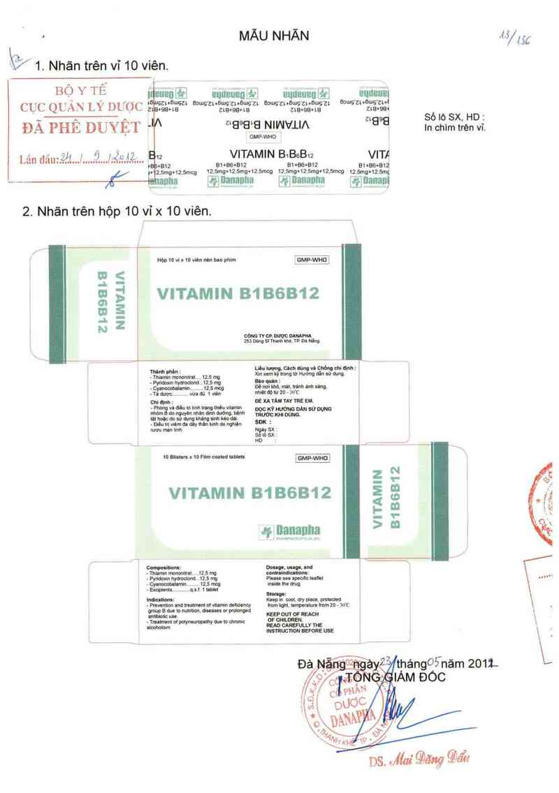 thông tin, cách dùng, giá thuốc Vitamin B1B6B12 - ảnh 0