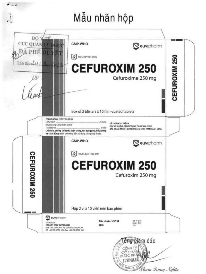 thông tin, cách dùng, giá thuốc Cefuroxim 250mg - ảnh 0