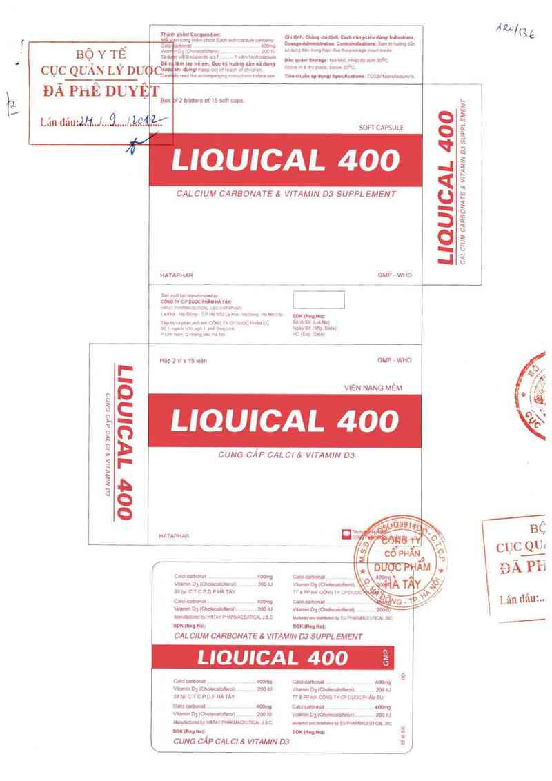 thông tin, cách dùng, giá thuốc Liquical 400 - ảnh 0