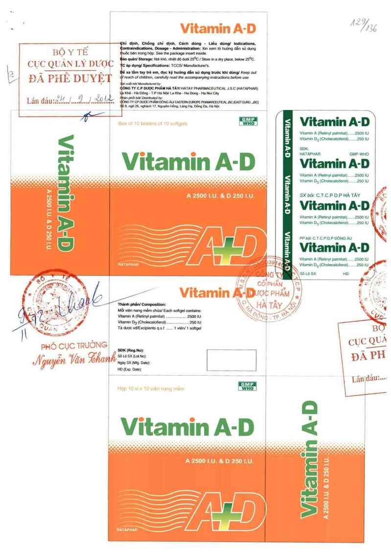 thông tin, cách dùng, giá thuốc Vitamin A-D - ảnh 0