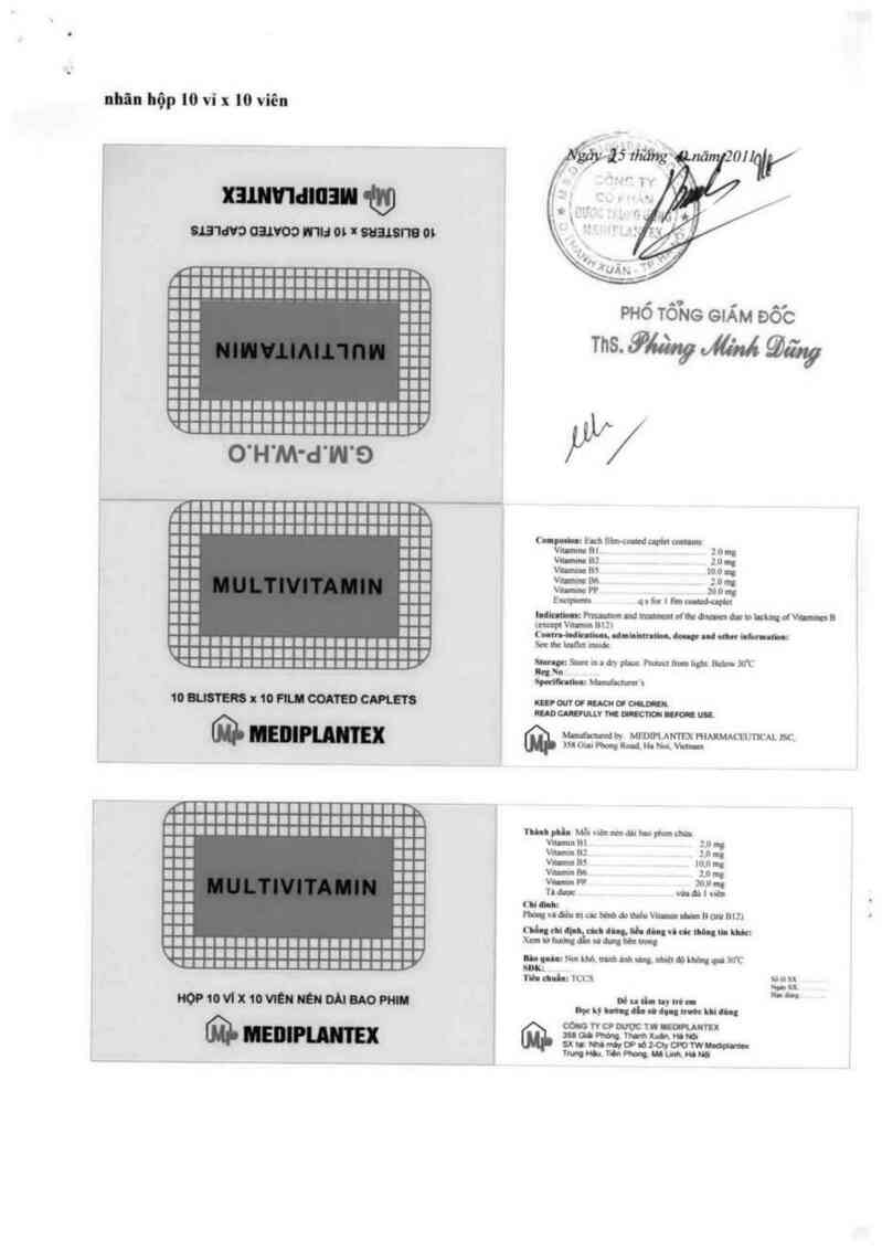 thông tin, cách dùng, giá thuốc Multivitamin - ảnh 1