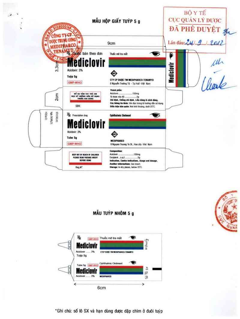 thông tin, cách dùng, giá thuốc Mediclovir - ảnh 0