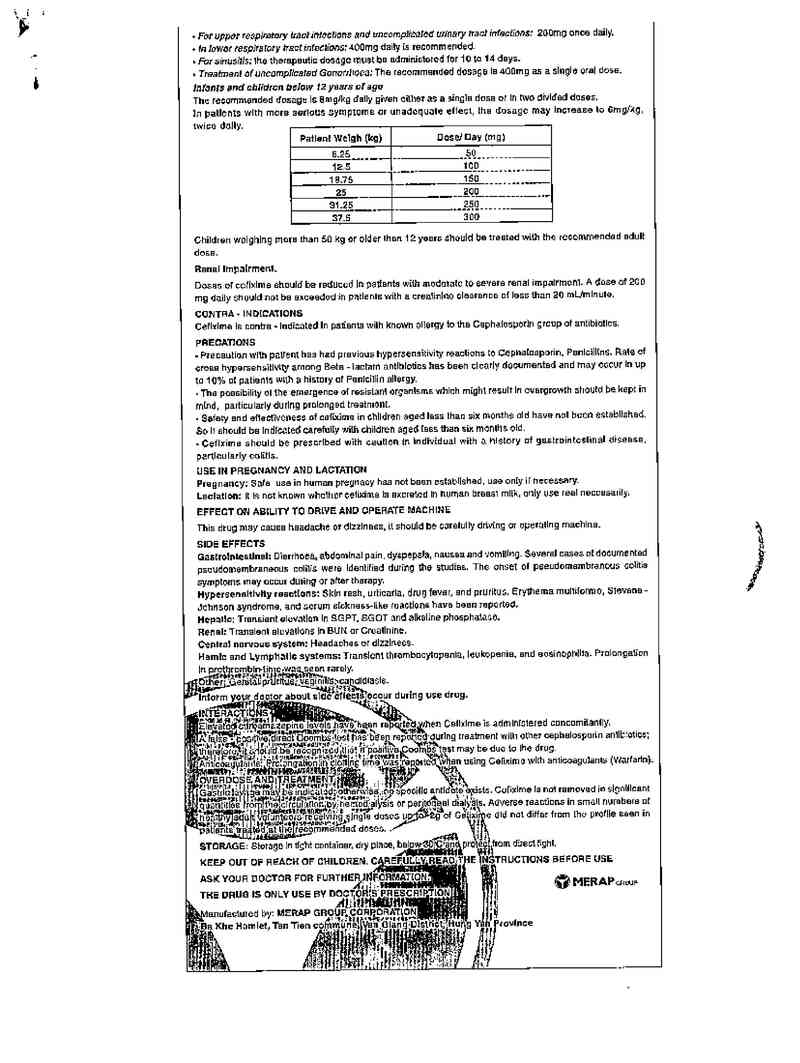 thông tin, cách dùng, giá thuốc Mecefix-B.E - ảnh 5