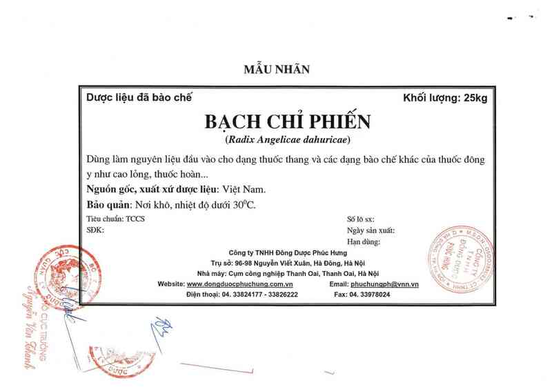 thông tin, cách dùng, giá thuốc Bạch chỉ phiến - ảnh 17