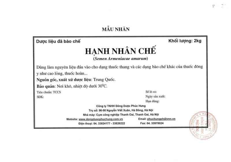 thông tin, cách dùng, giá thuốc Hạnh nhân chế - ảnh 11