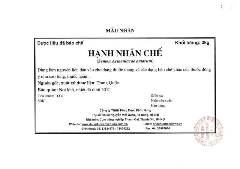 thông tin, cách dùng, giá thuốc Hạnh nhân chế - ảnh 12