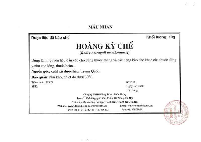 thông tin, cách dùng, giá thuốc Hoàng kỳ chế - ảnh 1