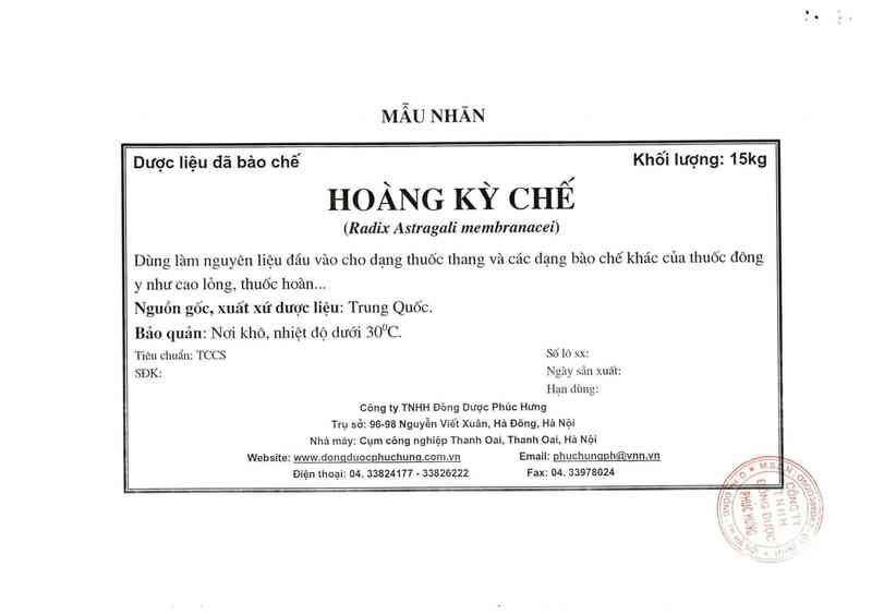 thông tin, cách dùng, giá thuốc Hoàng kỳ chế - ảnh 15