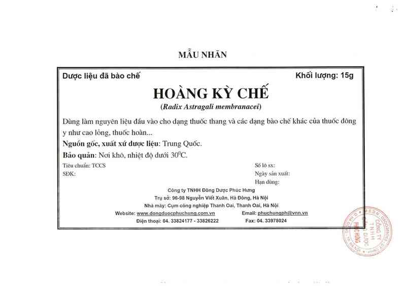 thông tin, cách dùng, giá thuốc Hoàng kỳ chế - ảnh 2