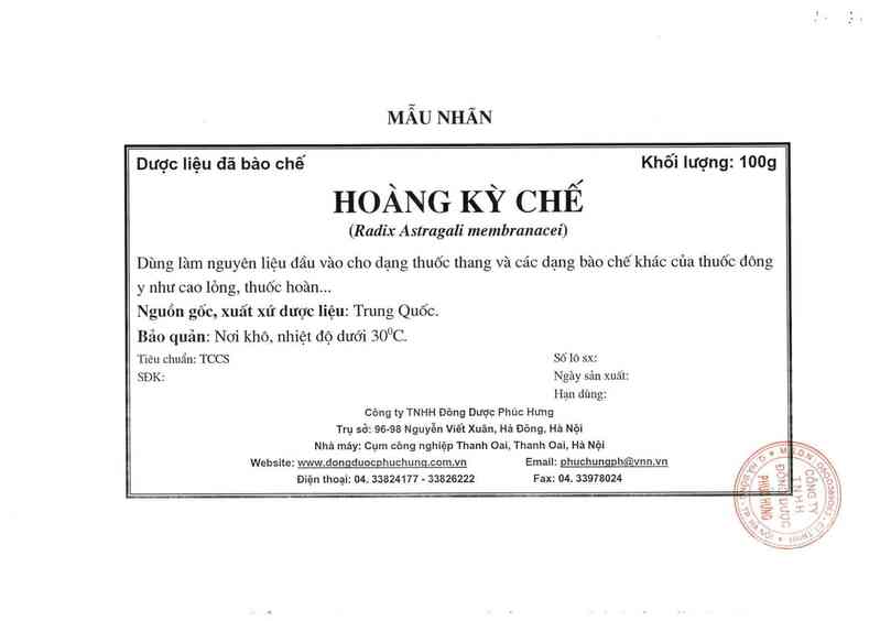 thông tin, cách dùng, giá thuốc Hoàng kỳ chế - ảnh 7