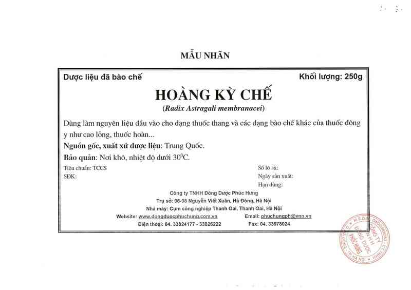 thông tin, cách dùng, giá thuốc Hoàng kỳ chế - ảnh 8