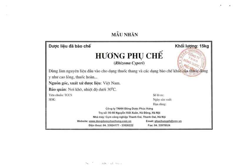 thông tin, cách dùng, giá thuốc Hương phụ chế - ảnh 15