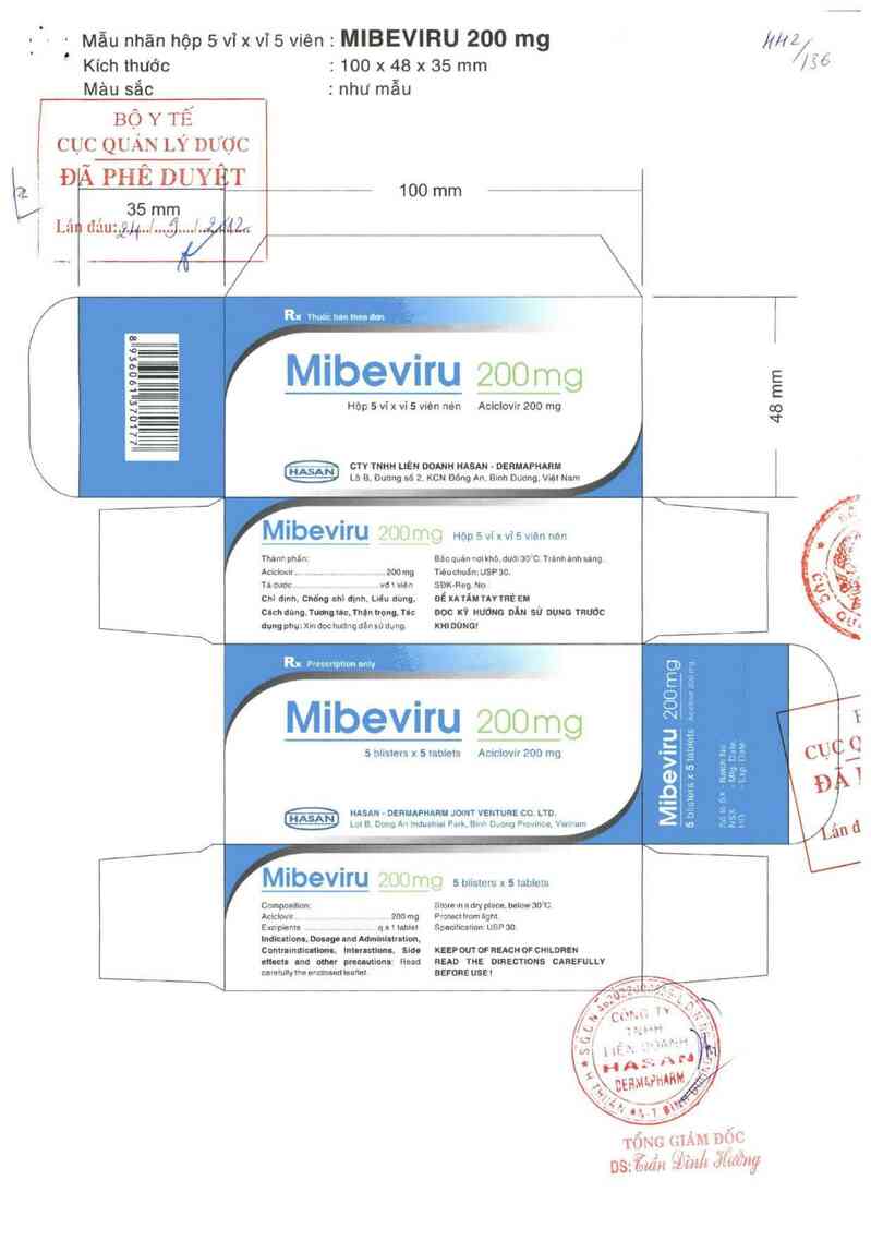 thông tin, cách dùng, giá thuốc Mibeviru 200 mg - ảnh 0